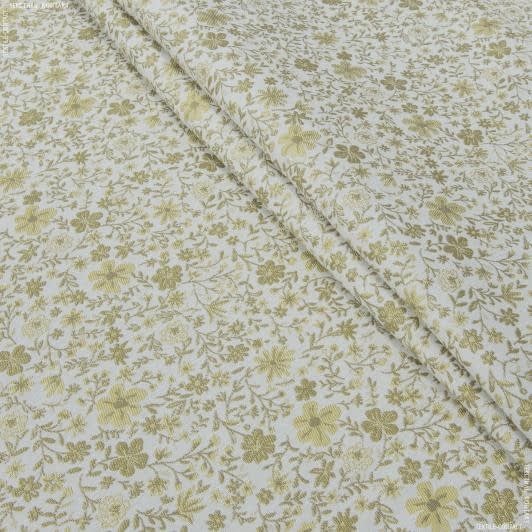 Ткани портьерные ткани - Жаккард фрезия / fresia цветочки мелкие