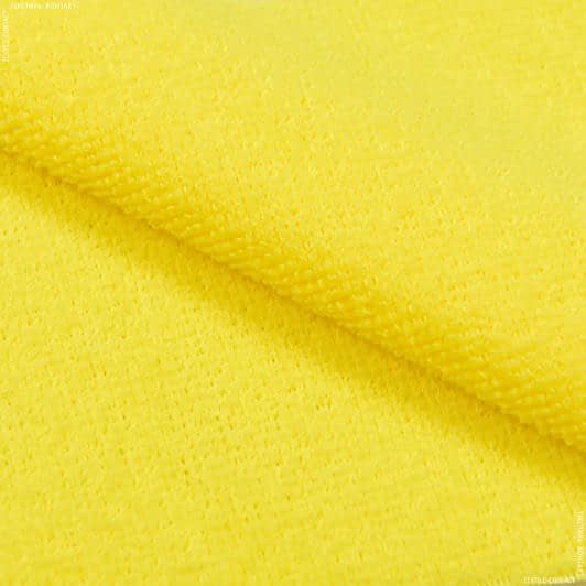 Ткани для бытового использования - Микрофибра универсальная для уборки махра гладкокрашенная темно желтая