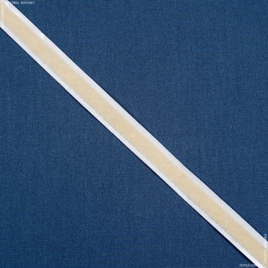 Тканини фурнітура для дома - Липучка Велкро клейова м'яка частина колір персик 10мм/25м