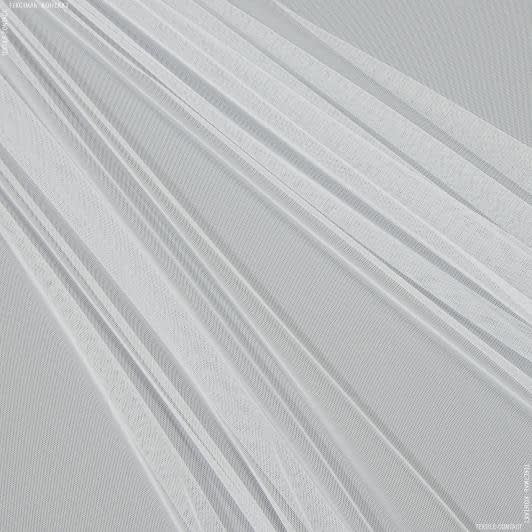Тканини гардинні тканини - Тюль сітка  міні Грек  білий