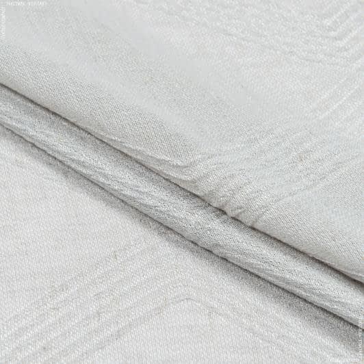 Тканини всі тканини - Тюль Октавія ромб серый з обважнювачем