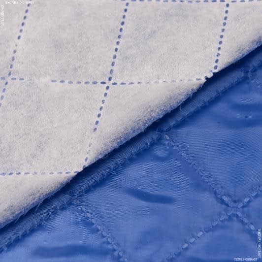 Тканини підкладкова тканина - Підкладка 190Т термопаяна  з синтепоном  100г/м  5см*5см волошкова