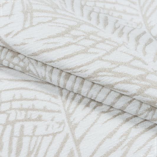 Ткани для декоративных подушек - Декоративная ткань ватсон листья/watson фон св.беж