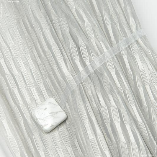 Тканини для декору - Магнітний підхват Танго на тасьмі білий 30х30 мм