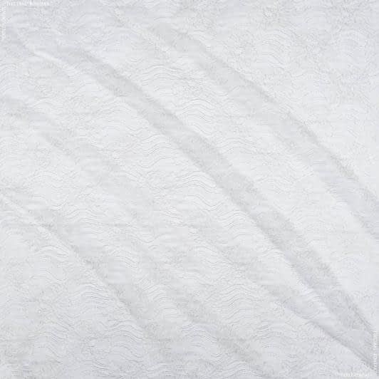 Тканини для піджаків - Гіпюр з фестоном світло-сірий