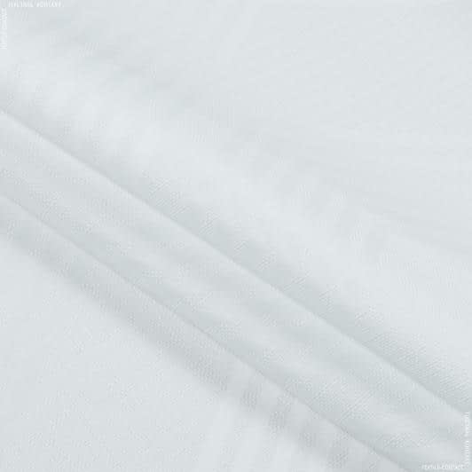 Тканини для чохлів на стільці - Рогожка Зелі зиг-заг біло-молочний