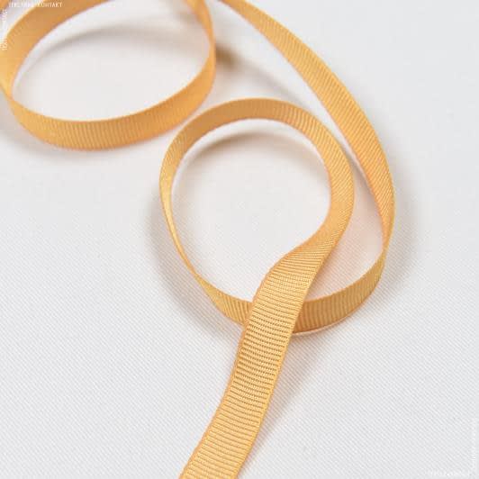 Ткани фурнитура для декора - Репсовая лента Грогрен /GROGREN цвет золото 10 мм