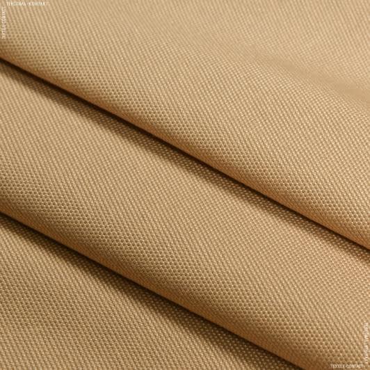 Ткани для штор - Декоративная ткань панама Песко бежево-золотой