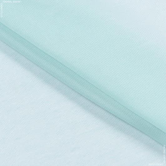 Ткани гардинные ткани - Тюль Этюд голубая лазурь с утяжелителем