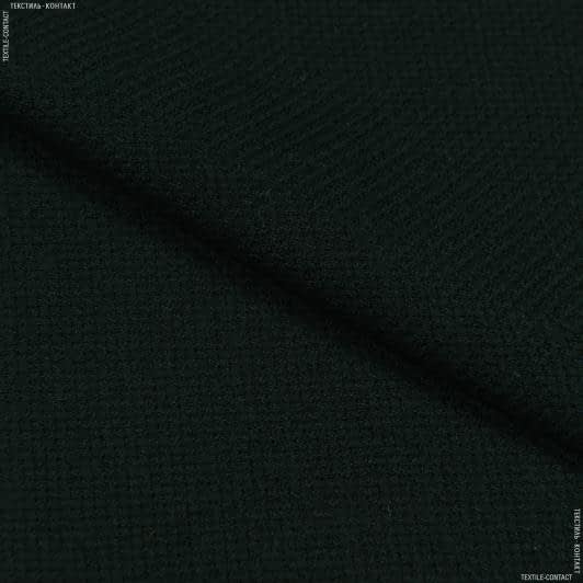 Ткани для мужских костюмов - Костюмная пике UNICO темно-зеленая