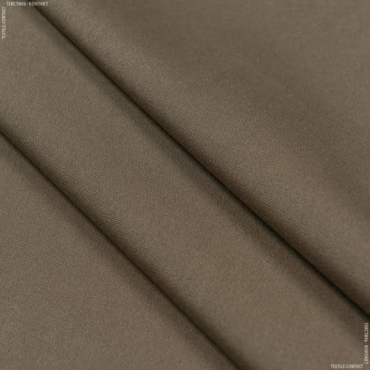 Ткани для штор - Дралон /LISO PLAIN коричневый