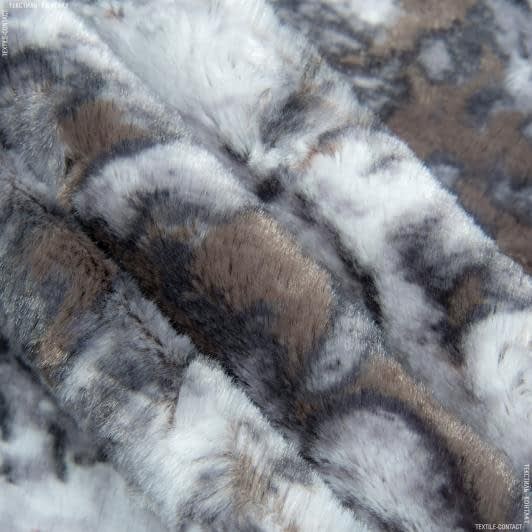 Ткани для шуб - Мех коротковорсовый серый