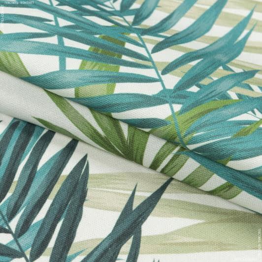 Тканини портьєрні тканини - Декоративна тканина Листя пальми  зелений