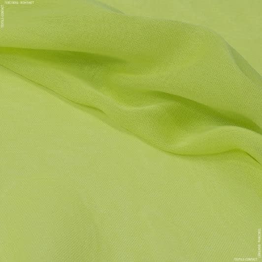 Тканини всі тканини - Тюль сітка Вена колір яскраво салатовий з обважнювачем