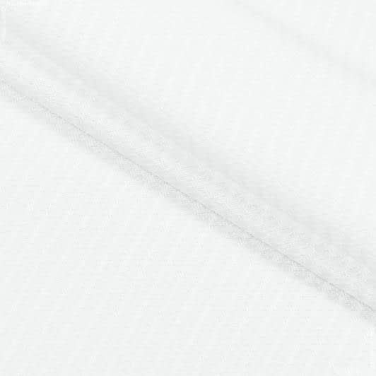 Ткани для штор - Декоративная ткань диагональ Диор белый под натуральный