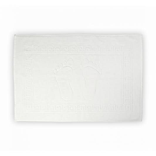 Тканини килимки - Рушник махровий "Ніжки" 50 х70 білий