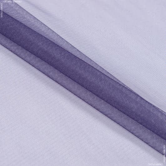 Тканини весільна тканина - Мікросітка Енжел фіолетово-синя