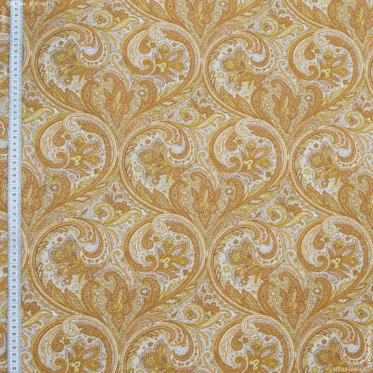 Тканини портьєрні тканини - Декор пейслей,теракот,жовтий