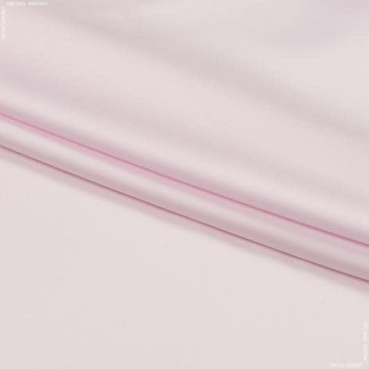 Ткани для платков и бандан - Сорочечная Бергамо сатен светло-розовая