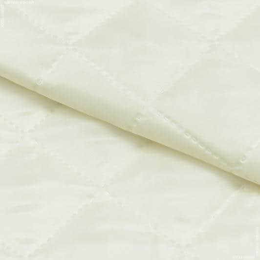 Тканини підкладкова тканина - Підкладка 190т термопаяна з синтепоном 100г/м 5х5 пісочний