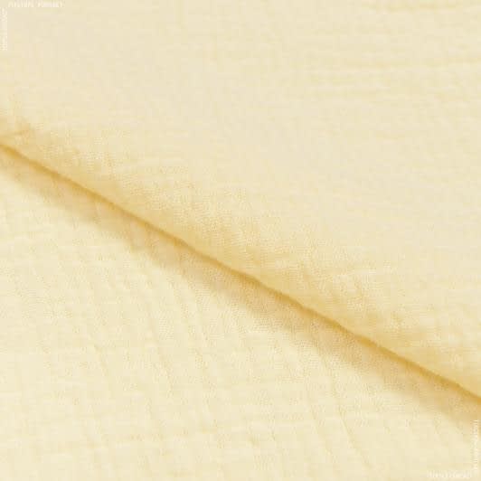 Тканини для пелюшок - Платтяний муслін світло-жовтий