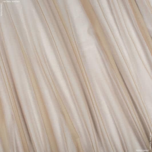 Тканини сітка - Тюль Донер-1 матовий колір какао з обважнювачем