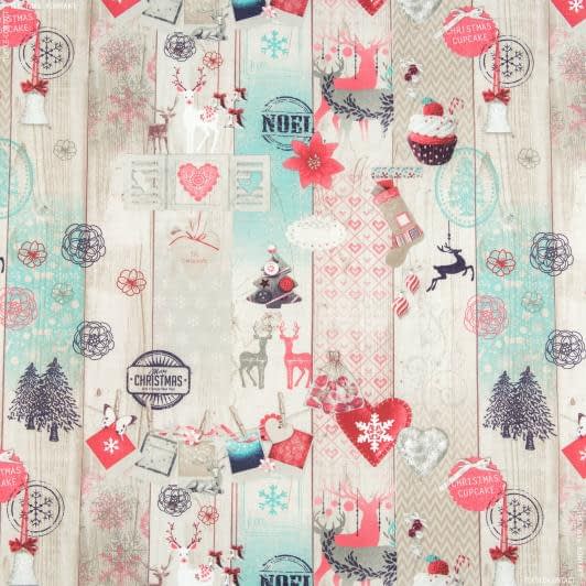 Тканини для скрапбукінга - Декор новорічний адамс