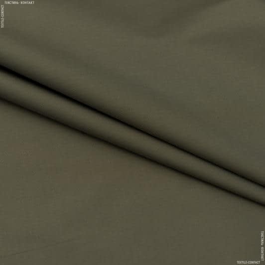 Ткани для платьев - Тафта темно-оливковая