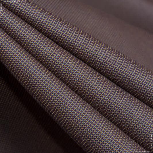 Тканини для декоративних подушок - Дралон Панама / PANAMA колір пурпурно-золотий