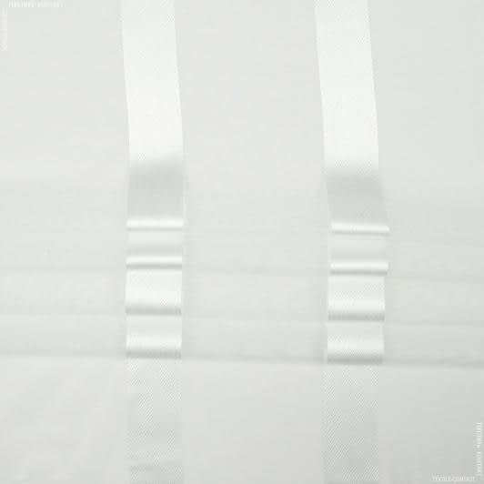 Ткани гардинные ткани - Тюль Кордо купон-полоса молочный с утяжелителем