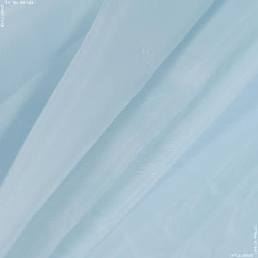 Ткани гардинные ткани - Тюль Вуаль-шелк голубой мел с утяжелителем