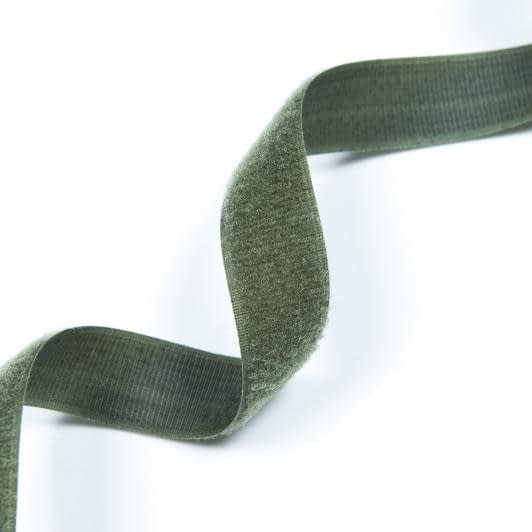 Ткани военное обмундирование - Липучка Велкро пришивная мягкая часть цвет хаки 25мм/25м
