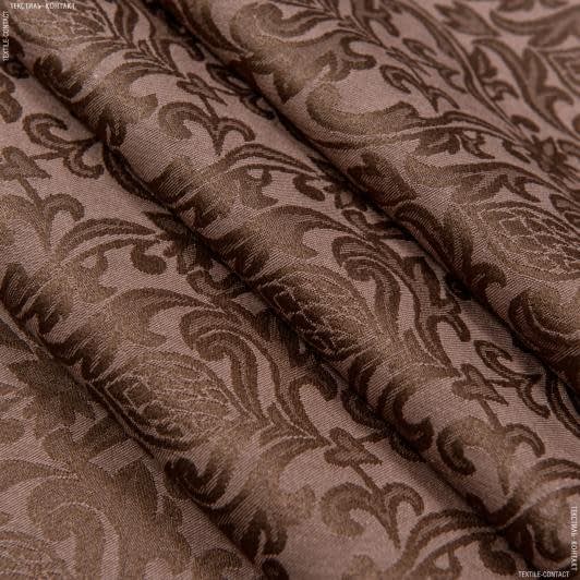 Ткани для экстерьера - Ткань для скатертей Ингрид 2 цвет каштан