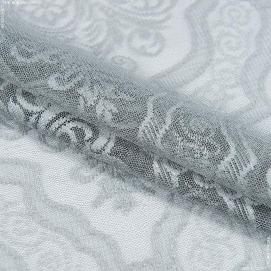 Ткани гардинные ткани - Гардинное полотно / гипюр Анаит св.серый