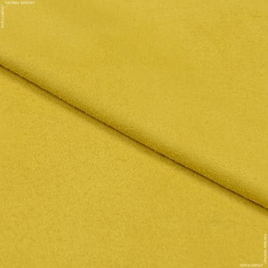 Ткани для пиджаков - Замша-трикотаж желтая