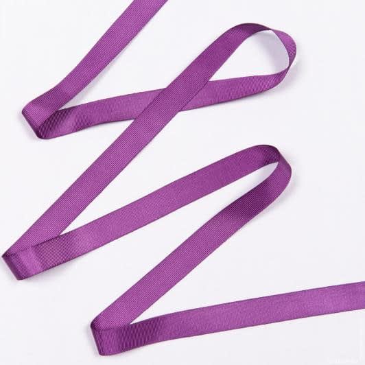 Тканини для декору - Репсова стрічка Грогрен фіолетова 20 мм