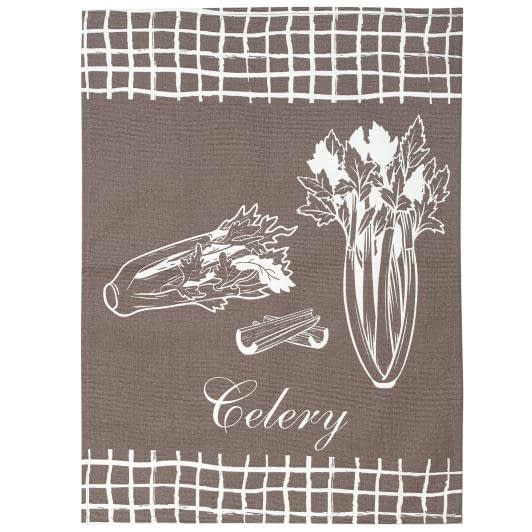 Тканини текстиль для кухні - Рушник кухонний напівпанама Селера  43х60 мокко