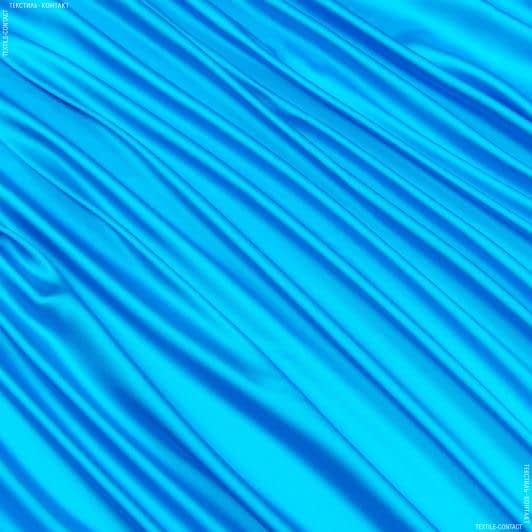 Ткани для платков и бандан - Шелк искусственный темно-голубой