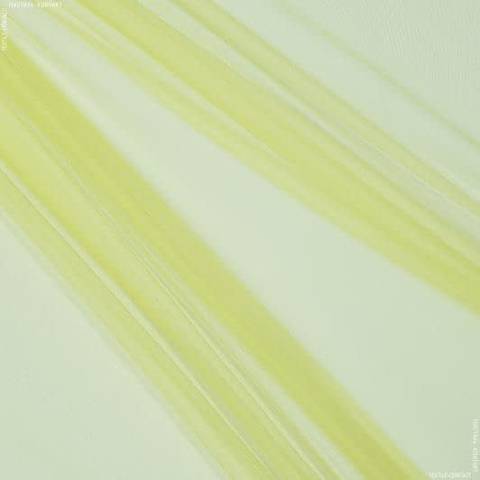 Ткани гардинные ткани - Тюль сетка  мини Грек цвет  одуванчик