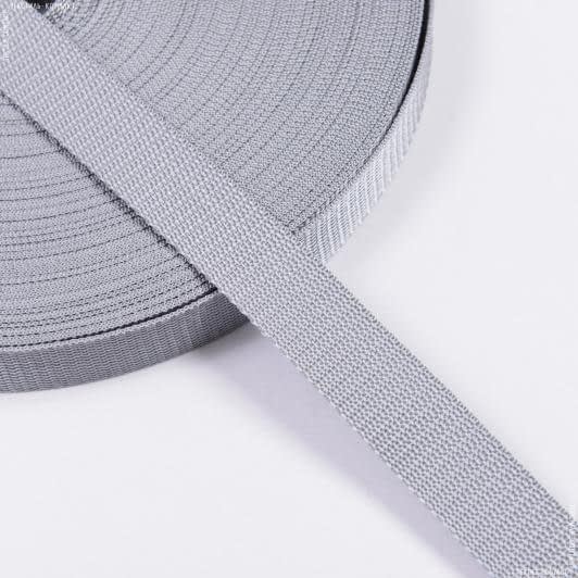 Ткани готовые изделия - Тесьма / стропа ременная стандарт 30 мм серая
