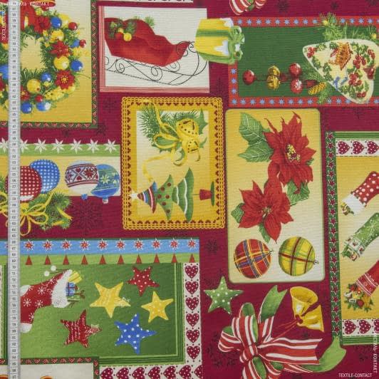 Ткани для декоративных подушек - Декоративная  новогодняя ткань печворк/patchwork trino 