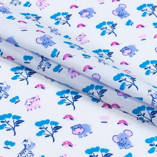 Ткани для сорочек и пижам - Ситец детский голубой