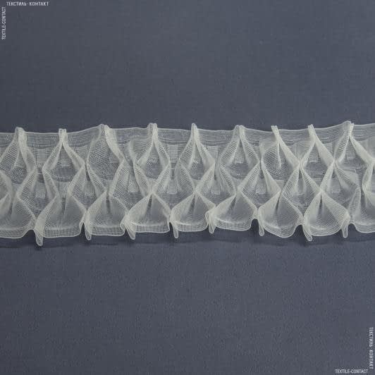Тканини фурнітура для декора - Тасьма шторна Стільники дрібні прозора КС-1:2.5 100мм±0.5мм/100м