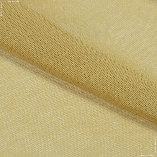 Ткани для украшения и упаковки подарков - Тюль сетка Американка цвет дижонская горчица
