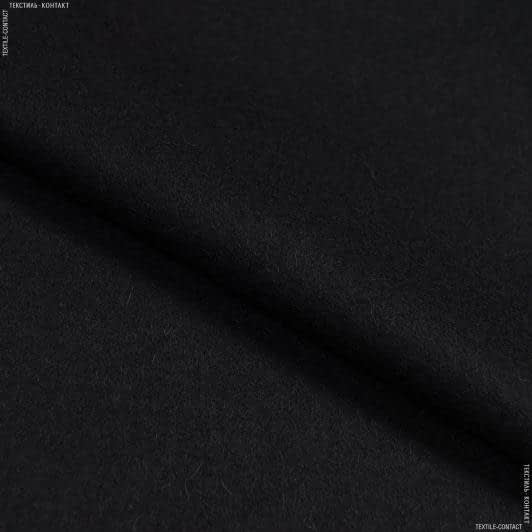 Ткани для пальто - Пальтовый кашемир меланж черный