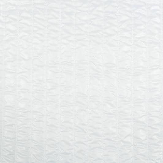 Тканини для спортивного одягу - Плащова  руби лаке стьогана з синтепоном білий