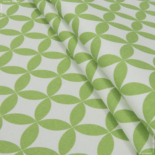 Тканини для меблів - Декоративна тканина арена Аквамарин колір св.зелене яблоко