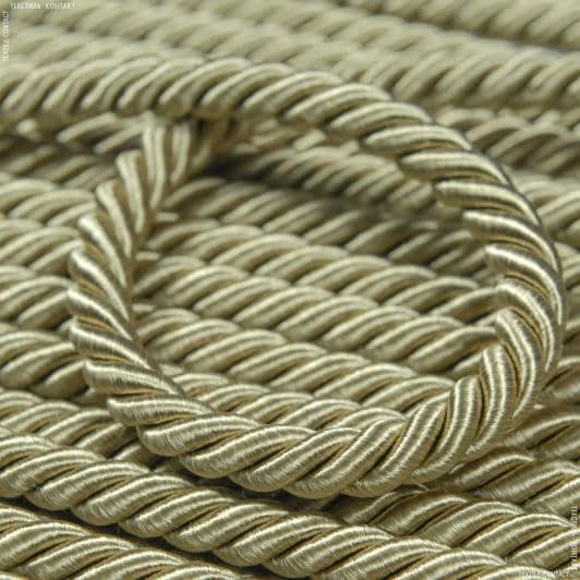 Тканини шнур декоративний - Шнур Солар колір оливка d=10мм