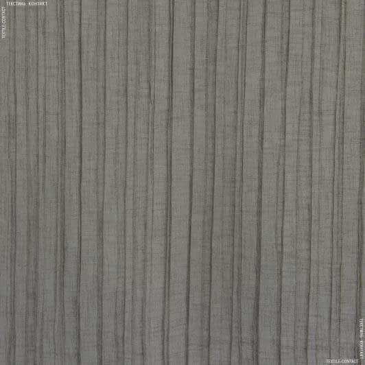 Ткани гардинные ткани - Тюль cітка Меги плиссе цвет серо-бежевый