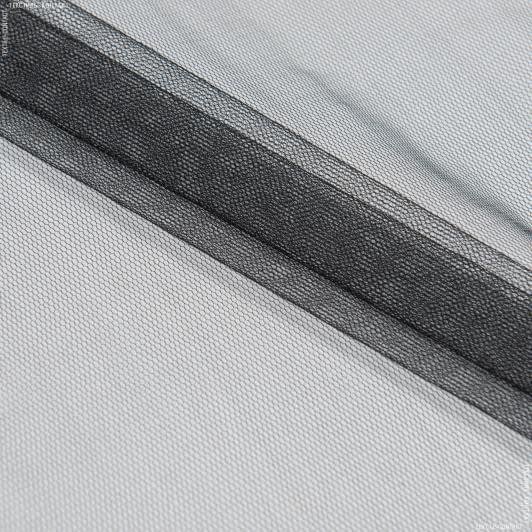 Ткани для платьев - Фатин мягкий черный